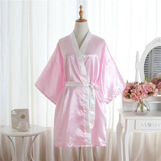 silk maternity robe